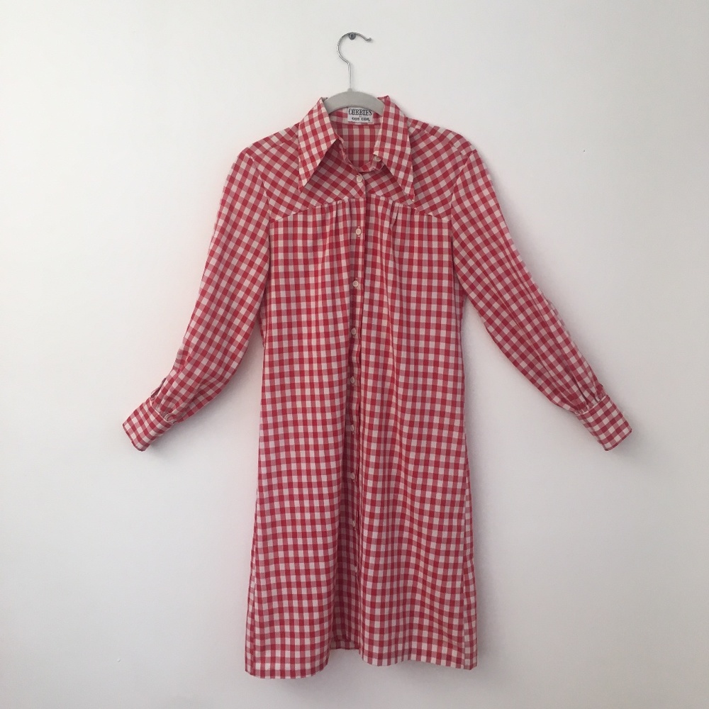 Gingham Vintage Shirt Dress